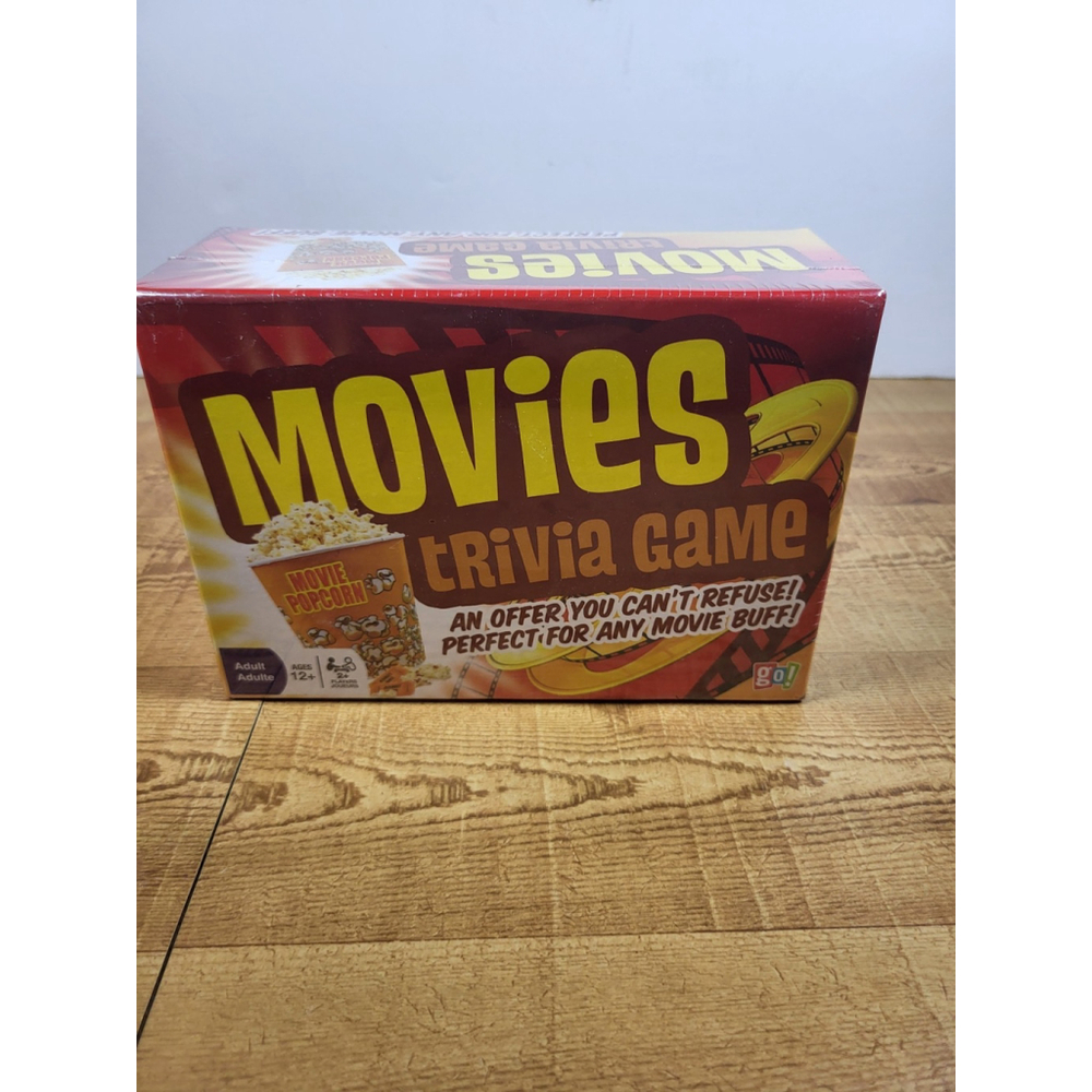 Movies Trivia Game Adults 12+ For The Movie Buff New And Factory Sealed By GO!